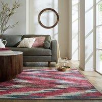 Ikat Abstract Washable Rug