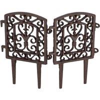 Fallen Fruits Cast Iron Connectable Lawn Edging