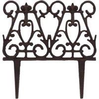 Fallen Fruits Cast Iron Ornate Fleur De Lys Lawn Edging