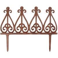Fallen Fruits Cast Iron Fleur De Lys Lawn Edging