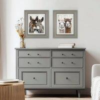 Cedar & Sage Set of 2 Eey and Ore & Abe and Lincoln Framed Prints