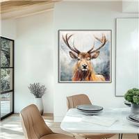 Cedar & Sage Looking On Framed Canvas