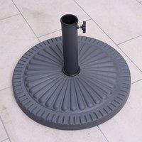 Round Garden Parasol Base, 14kg