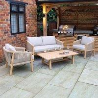 4 Seater Outdoor Double Lounger Set
