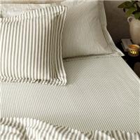 Hebden Narrow Stripe 100% Cotton Fitted Sheet