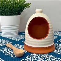 Dexam Porto Terracotta Ribbed Salt Pig