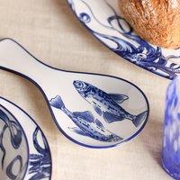 Hestia Set of 4 Fish Tapas Plate Spoon Rest