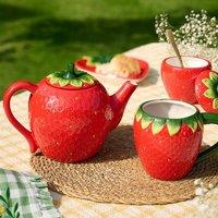 The Cottage Garden Strawberry Teapot
