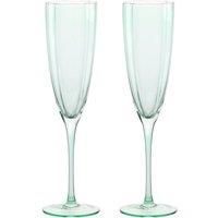 Hestia Set of 2 Scallop Champagne Glasses
