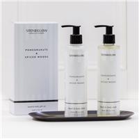 Stoneglow Pomegranate & Spiced Woods Hand & Body Wash & Lotion Gift Set