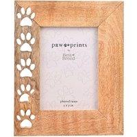 Best Of Breed Paw Prints Mango Wood Photo Frame