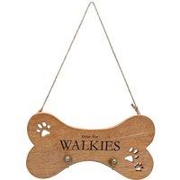 Best of Breed Paw Prints Mango Wood Dog Lead Holder