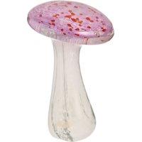 Objets d'Art Glass Pink Toadstool Ornament