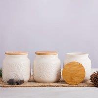Acorn Set of 3 Tea, Coffee & Sugar Canisters