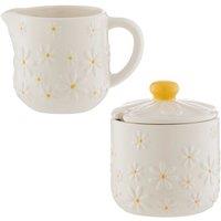 Daisy Set of 2 Milk Jug & Sugar Bowl