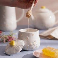 Daisy Honey Pot & Drizzler