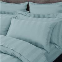 Hotel Stripe 230 Thread Count 100% Cotton Standard Pillowcase Pair