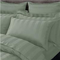 Hotel Stripe 230 Thread Count 100% Cotton Standard Pillowcase Pair