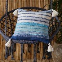 Grayson Outdoor Striped Square Filled Cushion