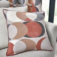 Sander Geometric Cotton Square Filled Cushion