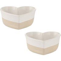 Mason Cash Set of 2 Rustic Charm Heart Bakers