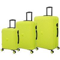 IT Luggage Set of Three Pleating Hard Shell Suitcases
