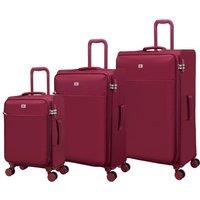 IT Luggage Set of Three Lustrous Luxe Soft Shell Suitcases