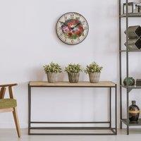 French Poppies Wall Clock