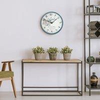 French Climbing Rose Wall Clock