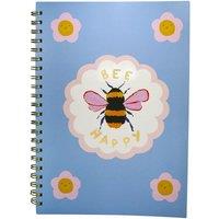 Eleanor Bowmer A4 Bee Happy Spiral Bound Notebook
