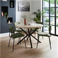 Ezra Round 4 Seater Dining Table