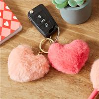 Waters and Noble Fluffy Hearts Key Ring