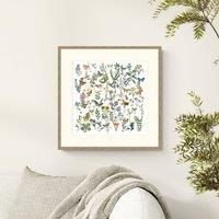 Artko Flowers and Butterflies Framed Print