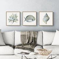 Artko Set of 3 Coastal Bliss Framed Prints