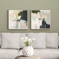 Artko Set of 2 Muted Minimalism Abstract Framed Prints