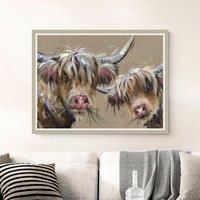 Artko Me and Moo Framed Print