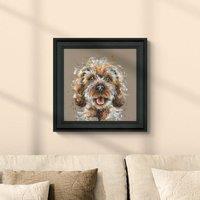 Artko Happy Go Lucky Cockapoo Framed Print