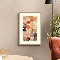 Artko Pastel Circles Abstract Framed Print