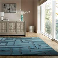 Boucle Carved Faux Fur Rug