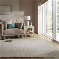 Woven Check Textured Washable Rug