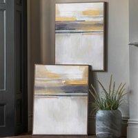 Cedar & Sage Set of 2 Modern Sunset Framed Canvases