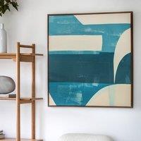 Cedar & Sage Topaz Abstract Framed Canvas