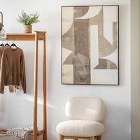 Cedar & Sage Betong Abstract Framed Canvas