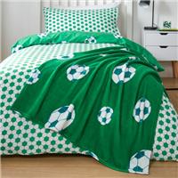 Football Fleece Throw Blanket 100cm x 150cm