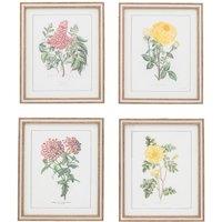 Cedar & Sage Set of 4 Floral Quartet Framed Prints