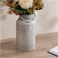 Metal Churn Vase