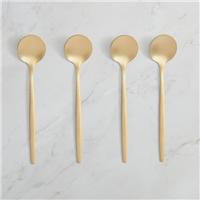 Hexham Set of 4 Gold Teaspoons
