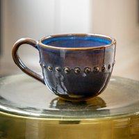 Cedar and Sage Pack of 4 Organic Reactive Beaded Mugs