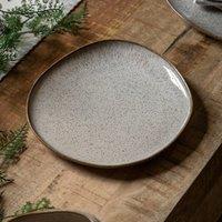Cedar and Sage Pack of 4 Speckle Glaze Oatmeal Side Plates