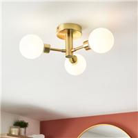 Sfera Mid Century 3 Light Ceiling Light